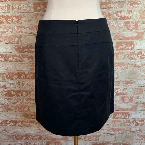 Banana Republic Black Skirt Size 12 Stretch Straight - Picture 3 of 6